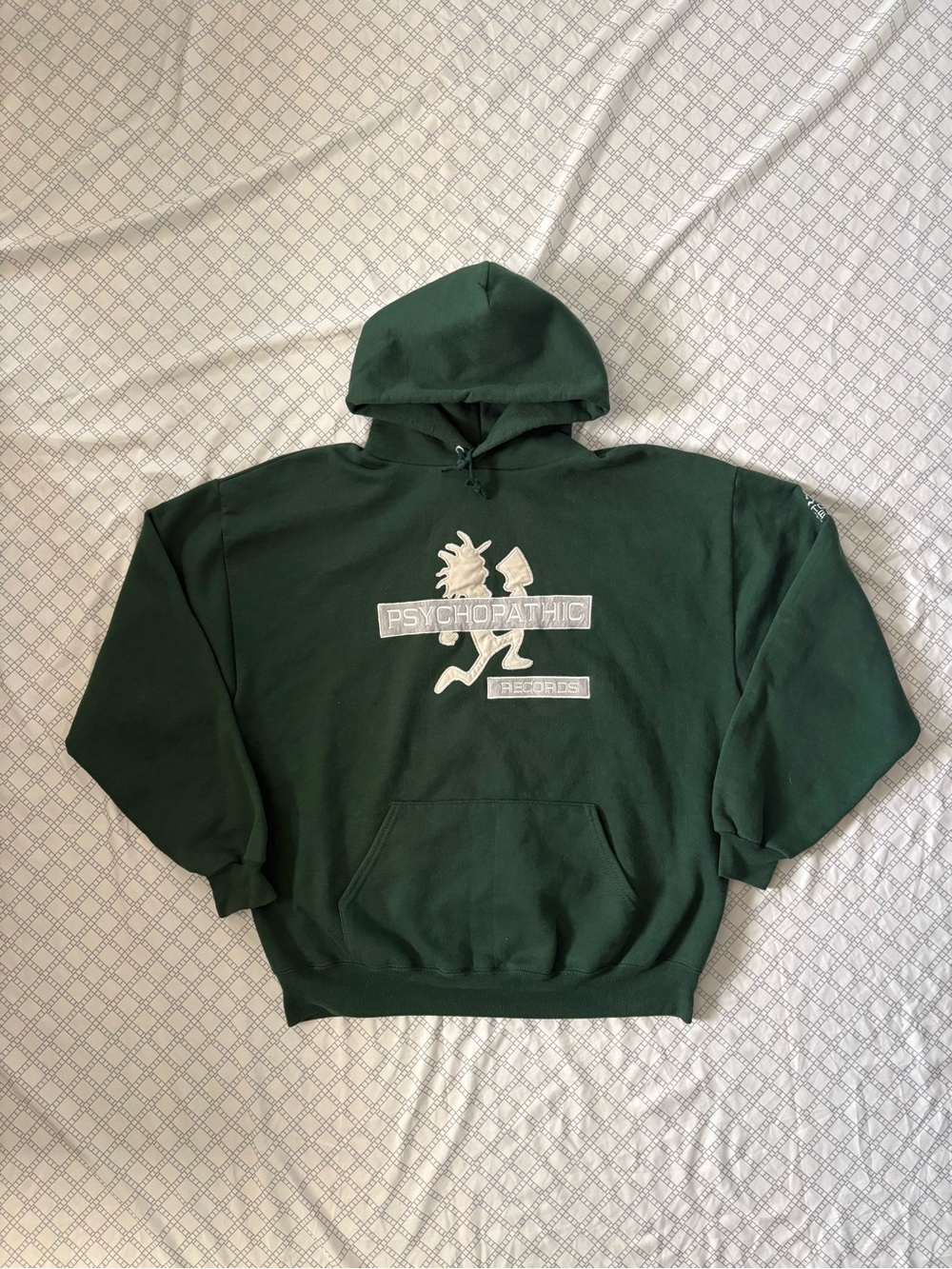 Vintage Jerzees Insane Clown Posse Psychopathic Records Dark Green Hoodie